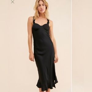 ASTR the label cross back ruffle strap dress